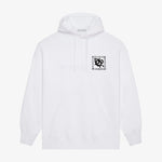 Square Blue Print Hoodie