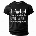 Men's Funny Slang T Shirt Short Sleeve T shirt