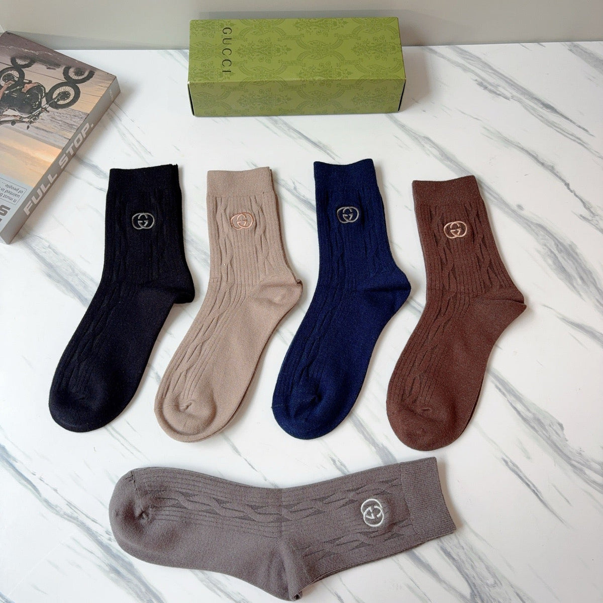 5-Pair Comfort Socks Set (1 BOX)-36