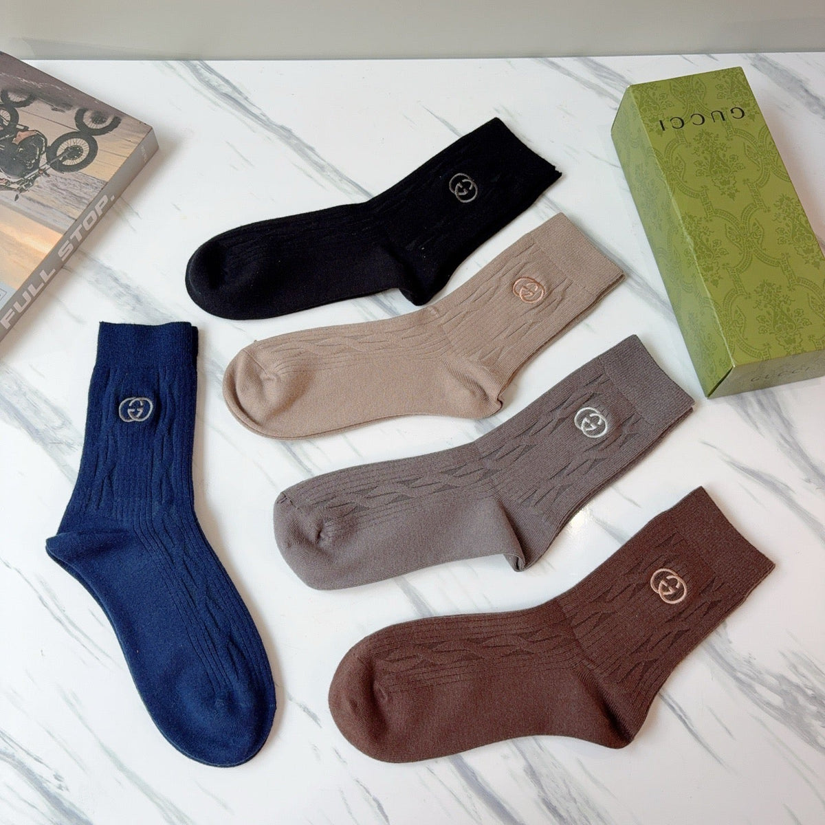 5-Pair Comfort Socks Set (1 BOX)-35