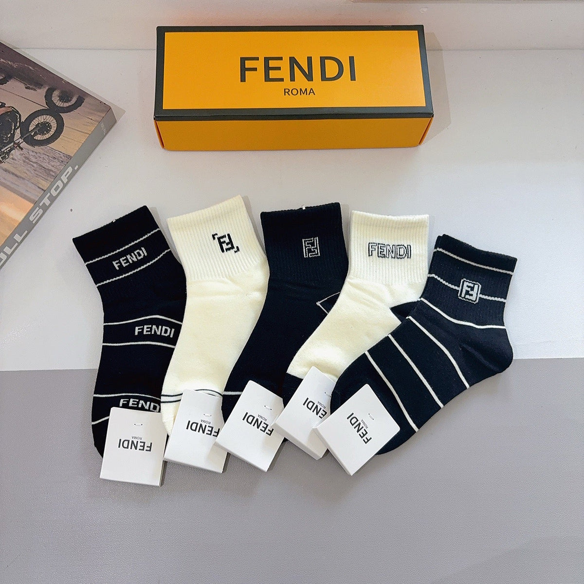 5-Pair Comfort Socks Set (1 BOX)-91