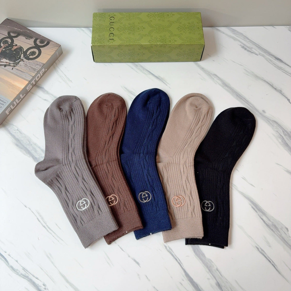5-Pair Comfort Socks Set (1 BOX)-36