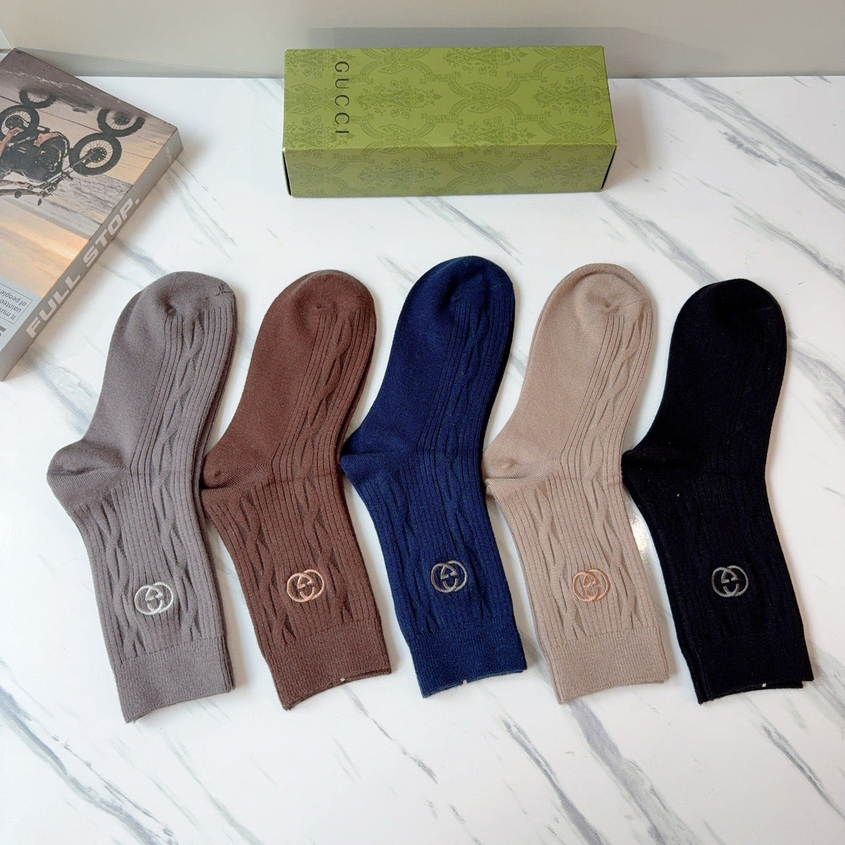 5-Pair Comfort Socks Set (1 BOX)-36