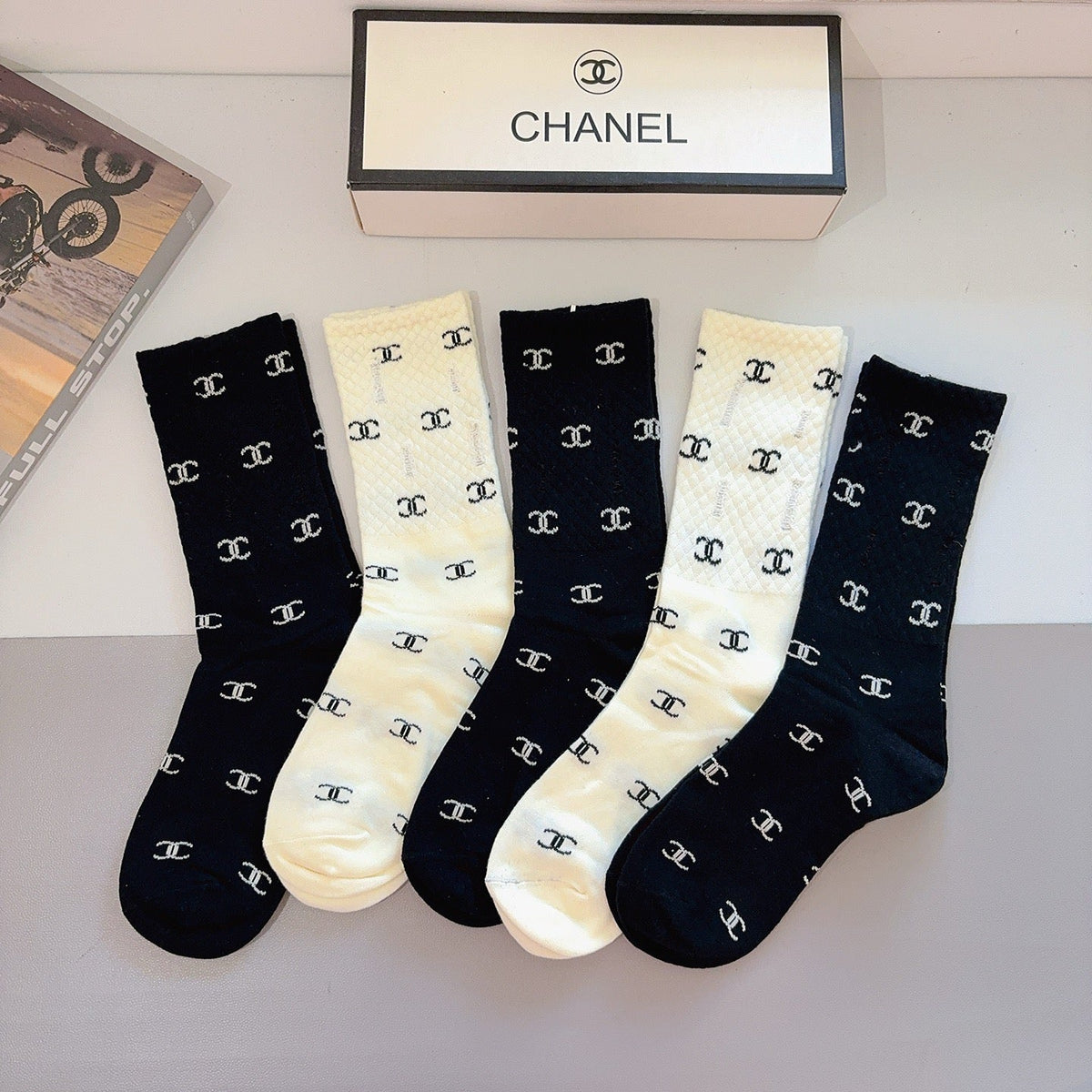 5-Pair Comfort Socks Set (1 BOX)-40