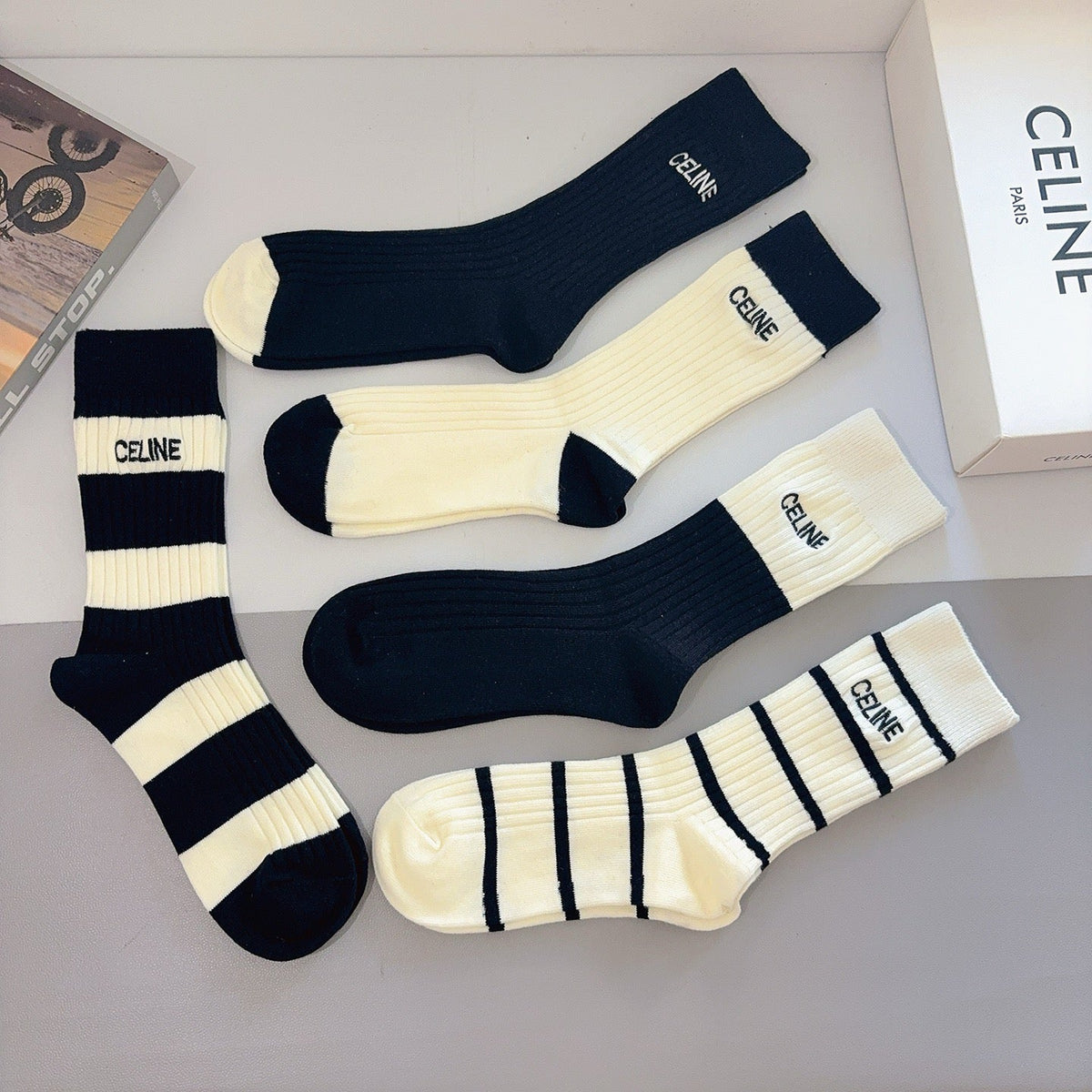 5-Pair Comfort Socks Set (1 BOX)-196